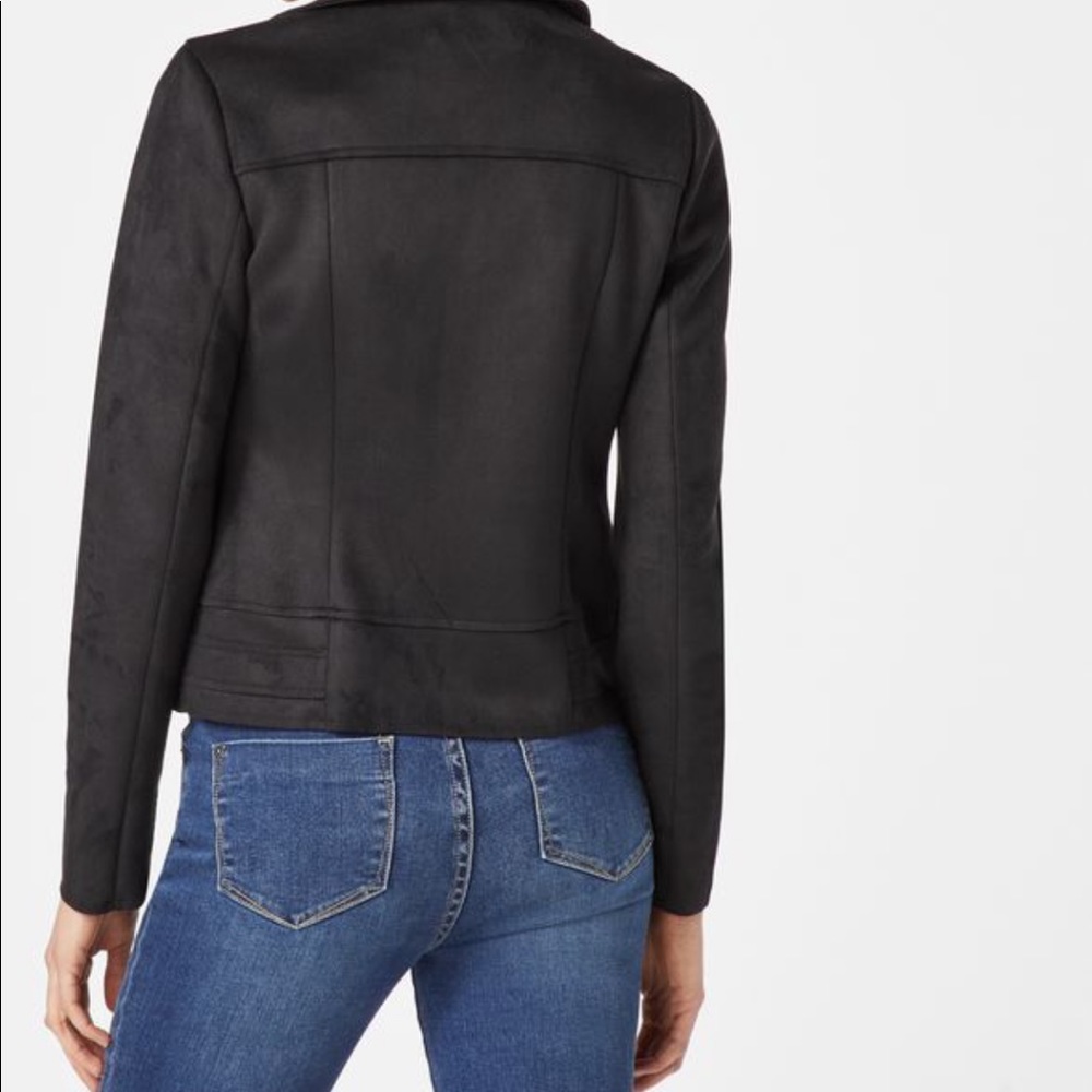 JUSTFAB | Black Faux Suede Moto Jacket - XXL - Picture 3 of 7